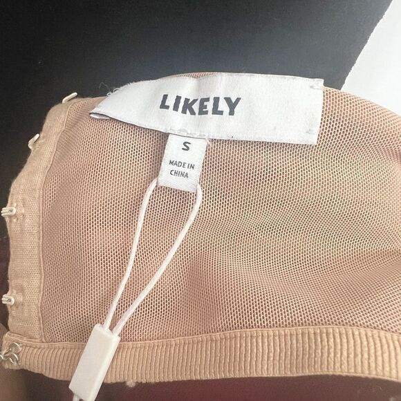 Revolve Likely Tearose Strapless Bandeau Top Burgundy - Picture 4 of 9